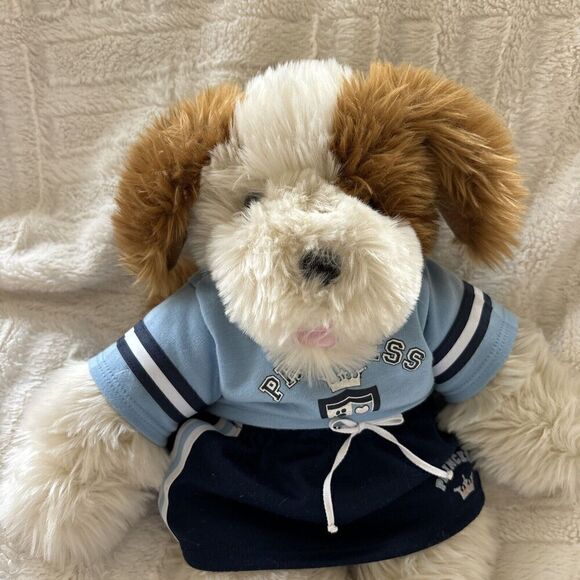 Build A Bear Plush Dog Cheerleader Outfit 17” Brown & White Long Ears Fluffy - Picture 2 of 5